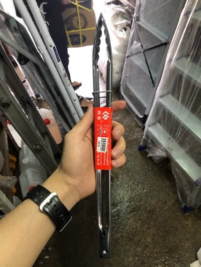 McWares 16 Inch Tongs Stainless Steel Utility Tongs