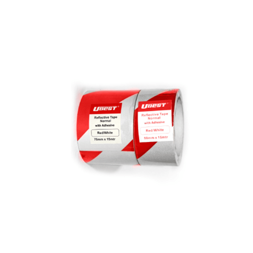 “U-BEST" Red/White Reflective Tape Normal