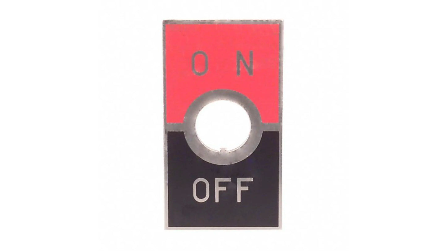 NKK Switches On-Off Legend Plate for use with Toggle Switchesx20pcs