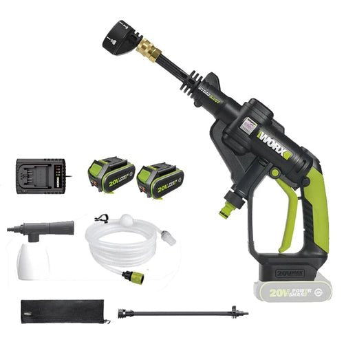 WORX WU629 Cordless 20V Pressure Washer with 4.0Ah Battery