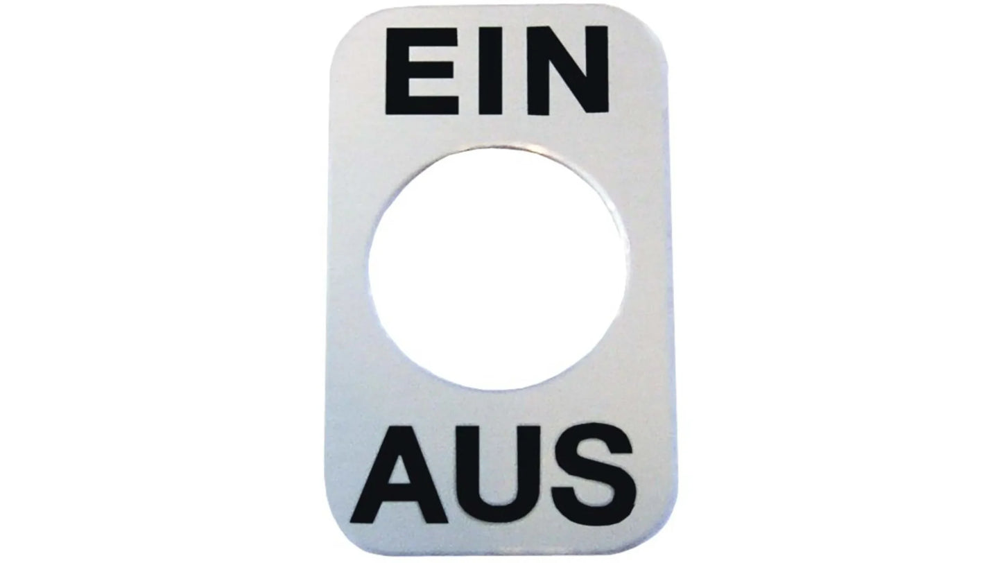 Marquardt On-Off Legend Plate for use with Switchx25pcs