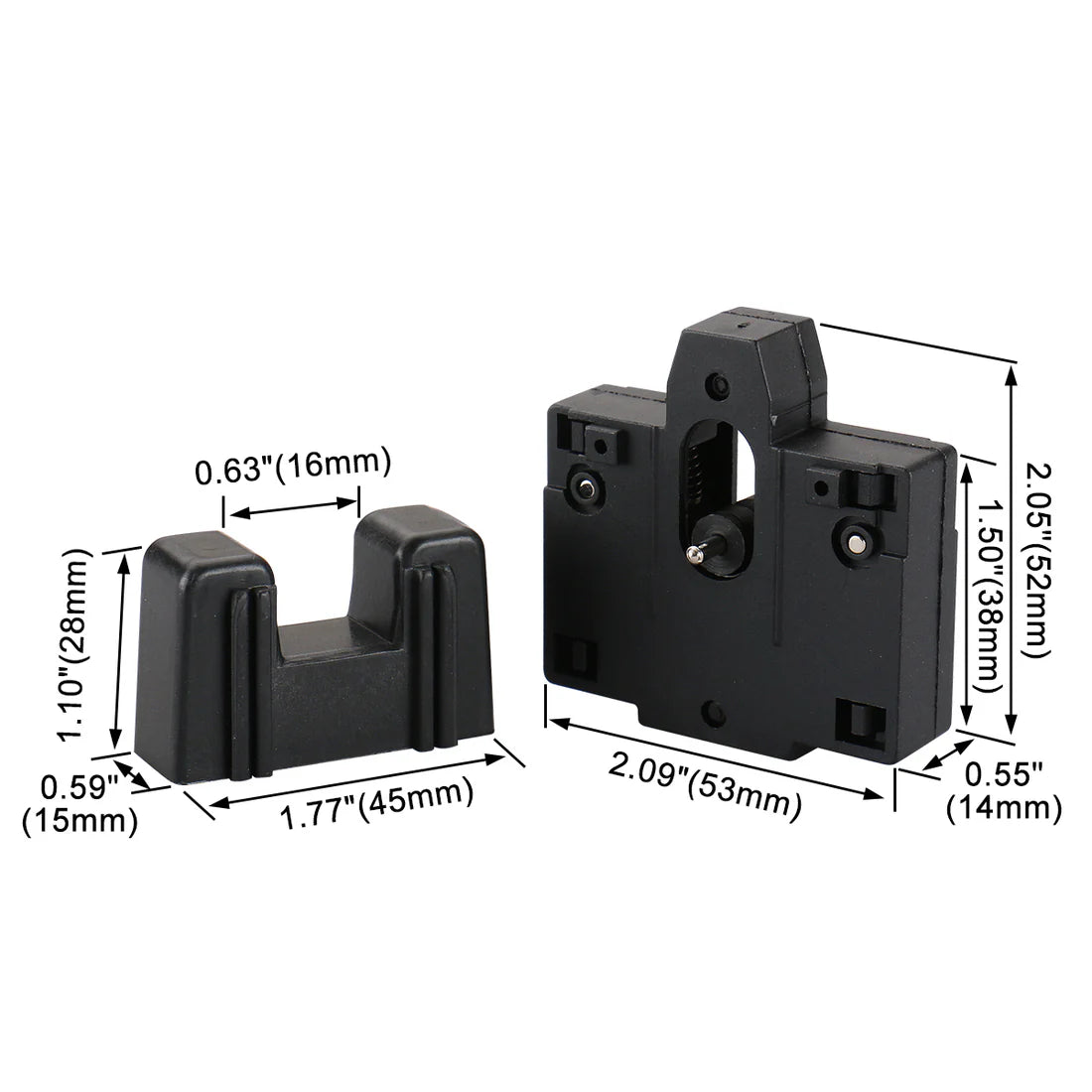 Baomain Interlock for Keeping Both Contactors from Moving at The Same Time CJX2 Black