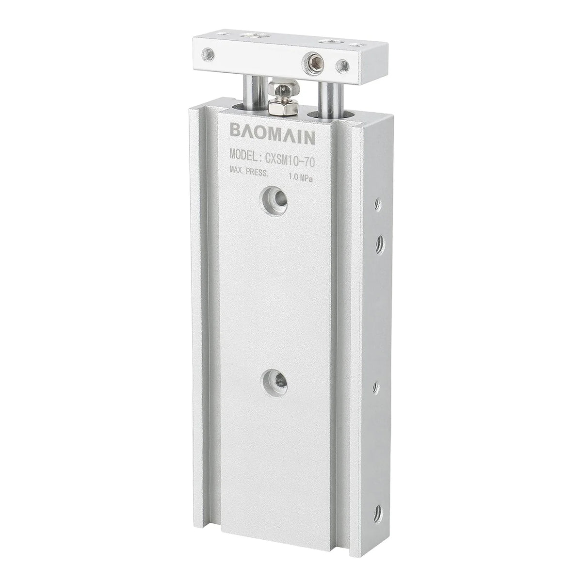 Baomain CXSM Series Pneumatic Dual Air Cylinder Double Rod Guided Slide Bearing Cushioned