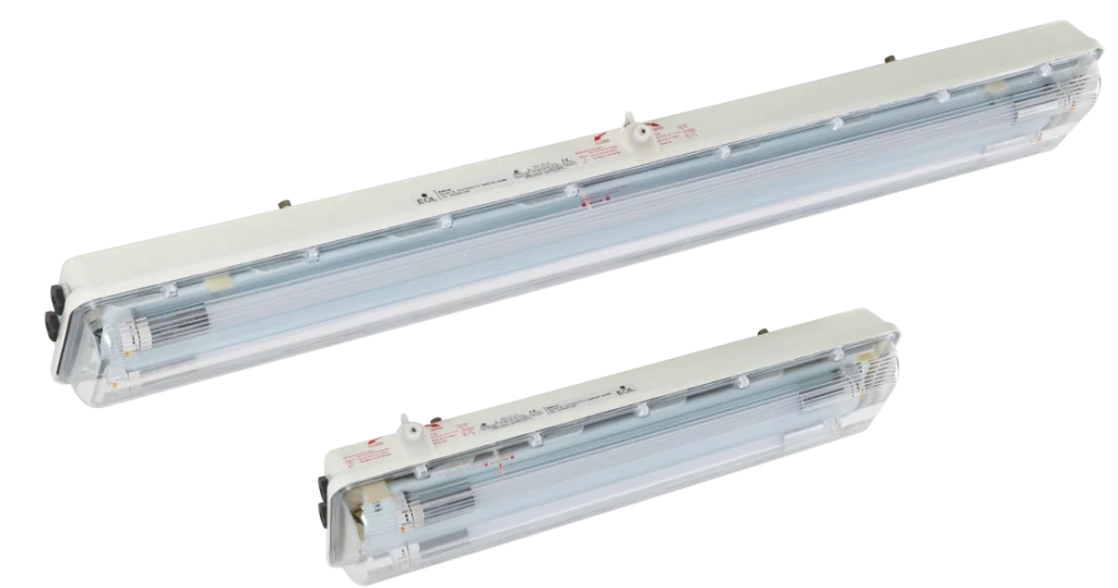 Warom BAY51-Q Led Series Explosion Proof Light Ceiling Type Fitting 2x18W 4000K With Battery Pack