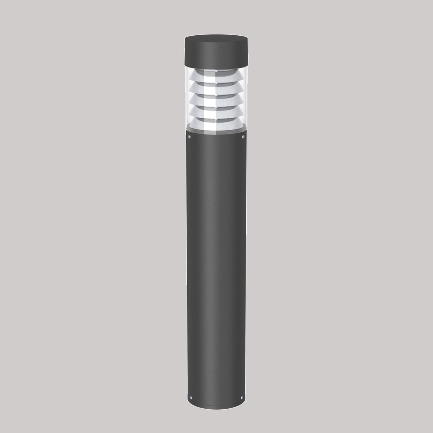BK IP65 4-18W 360° E27 Non Dimmable Black Finish Bollard Light Without Bulb