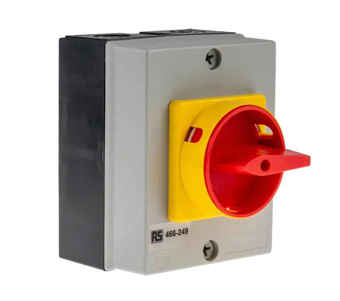 RS PRO 4-Pole DIN Rail Isolator Switch -, IP65, 20A, 7.5 kW x4pcs