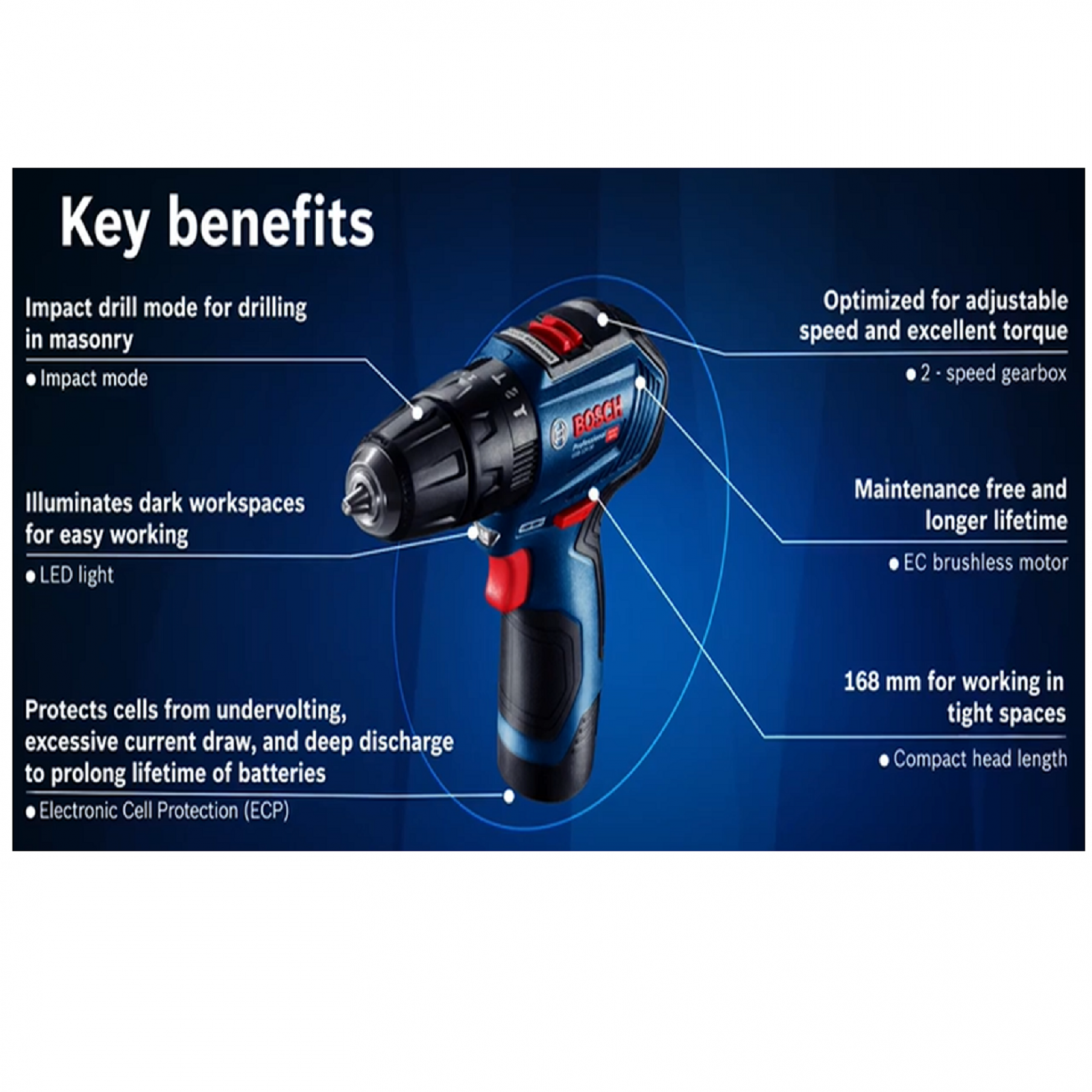 Bosch GSB 12V-30 Professional Cordless Impact Drill/Driver.