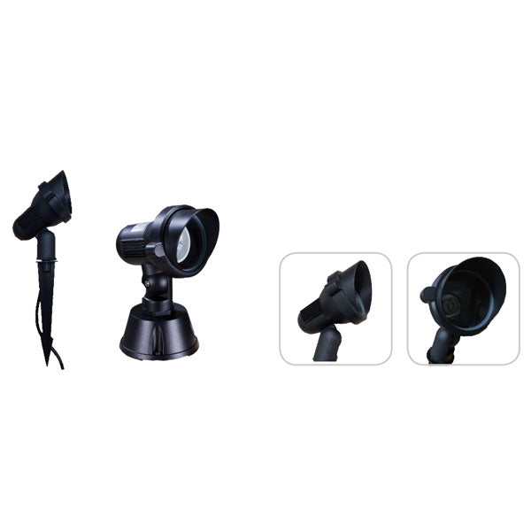 BK LALF01 GU10 Base Black Lawn Lamp Fitting Without Bulb