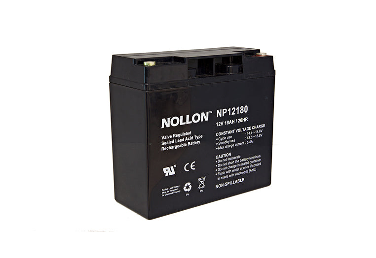NOLLON 12V, 18 Ah @ 20Hrs, @25◦C VRLA SLA Rechargeable Battery
