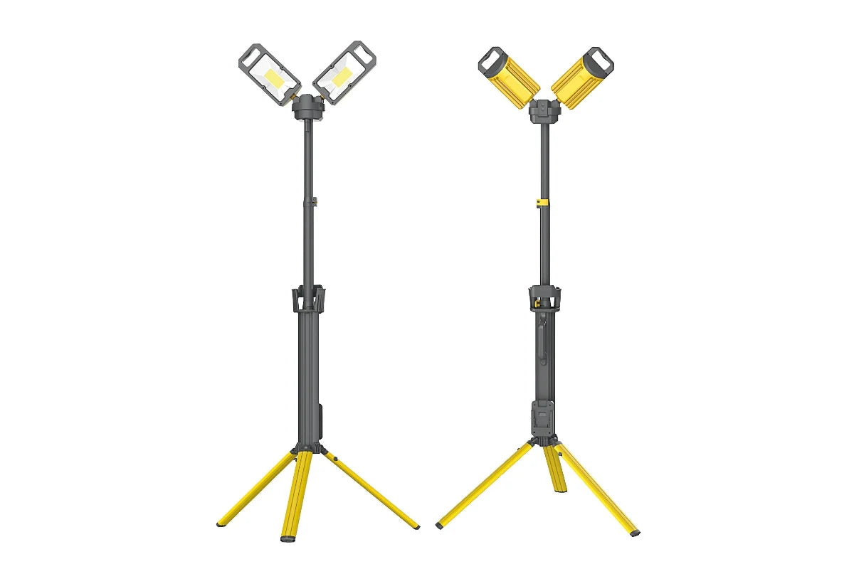 NightSearcher TOWER PRO 5K Flood Light (AC mains charger, carry bag, (incl Tripod)