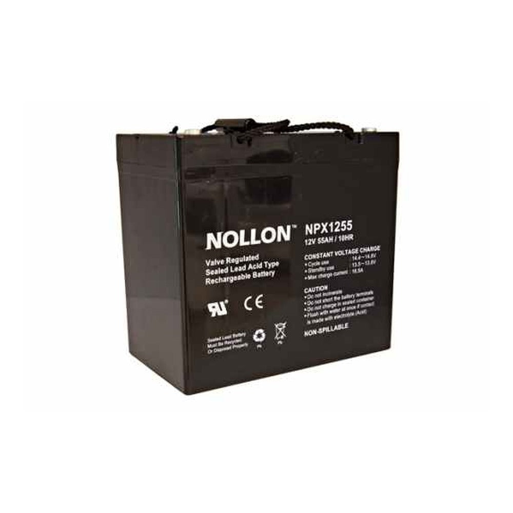 Nollon NPX1255 12V 55Ah sealed lead acid VRLA battery