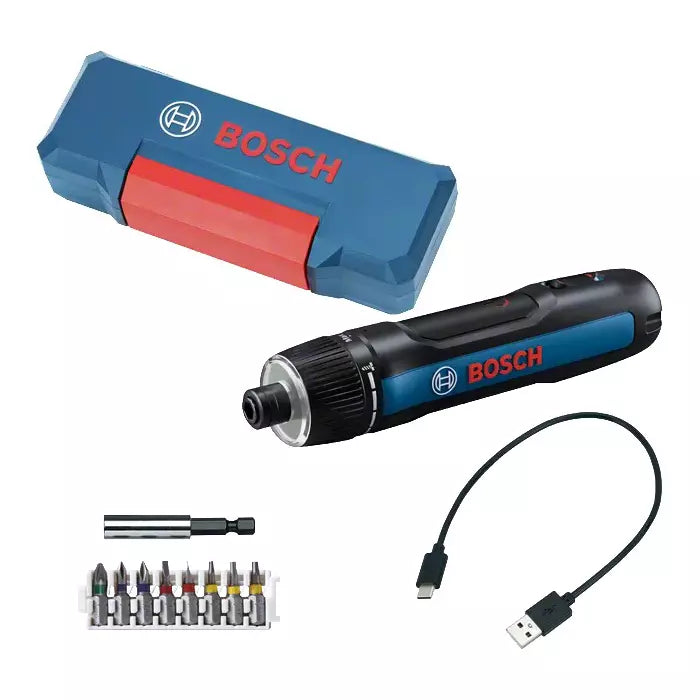 BOSCH 3.6V Cordless Screwdriver Kit – 360 RPM, USB Charging, Compact & Lightweight