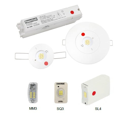 Powercraft REL10NM (Li-ion 3Hrs) LED Non-Maintained Compact Recess Emergency Luminaire