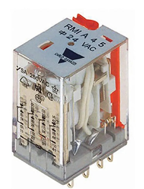 Carlo Gavazzi  Plug In Power Relay 24V ac Coil 5A Switching Current 4PDT