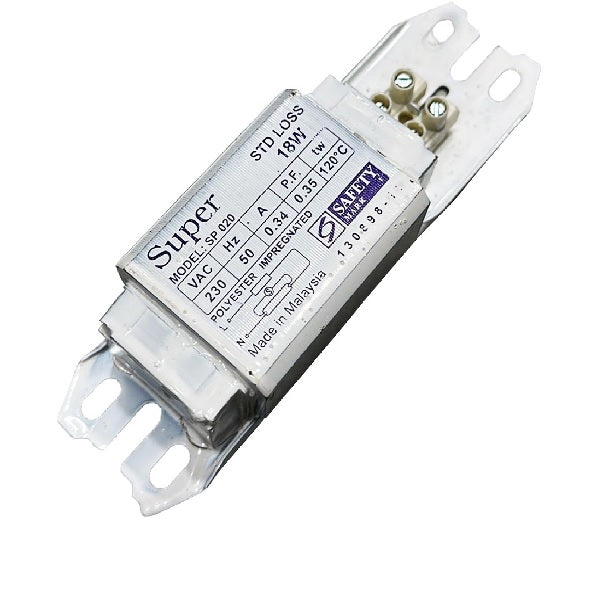 SUPER BRAND SP020 18W 230V 50Hz TLD BALLAST-Ballast /Drivers-DELIGHT OptoElectronics Pte. Ltd