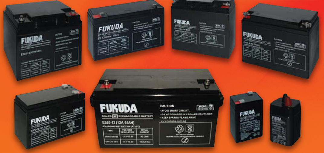 Fukuda ES150-12FR Flame Retardant Casing Sealed AGM M/F Battery