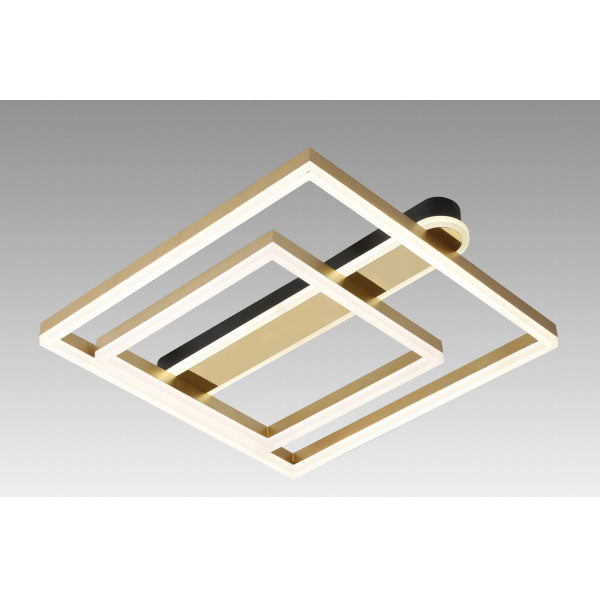 BK IP20 CCL08S 50W 110-265V Square Gold Ceiling Light