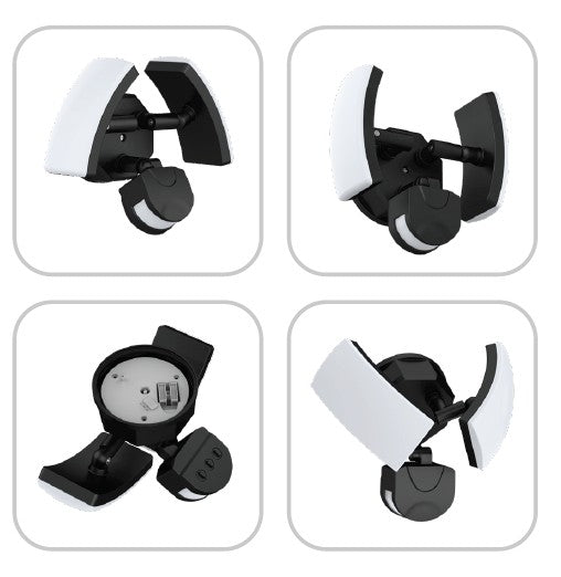 BK 26W Black Finish IP65 120-277V Wall Light With Sensor