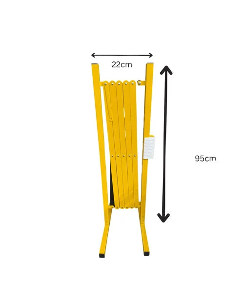 Aiko Expanding Gate 22Cm-2.5M High 95Cm Yellow/Black (Without Wheel) #7613 | Model : GATE-7613