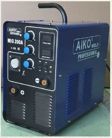 Aiko MIG200A IGBT Welding Machine C/W RG AK15/4M 3M Earth And Trolley