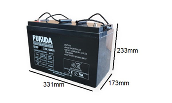 Fukuda MSE110 Sealed AGM M/F Battery