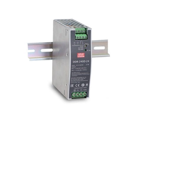 Meanwell 240W DIN Rail Type DC-DC Converter 240W Type B 24V-Ballast /Drivers-DELIGHT OptoElectronics Pte. Ltd