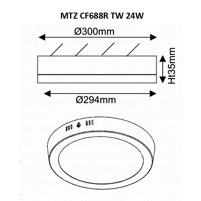 Hakkon 24W LED Tunable White Downlight