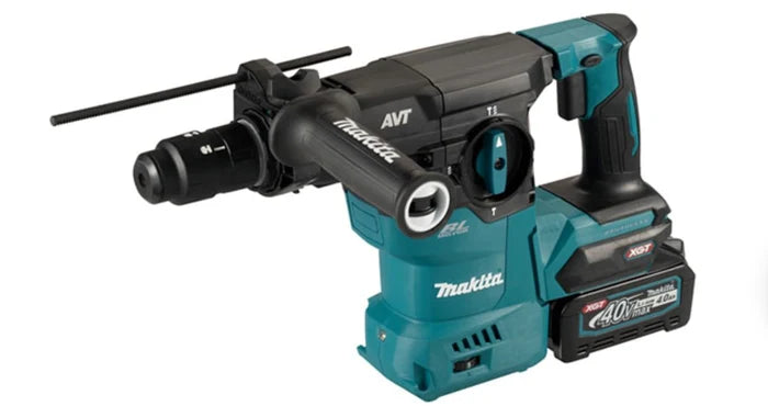 MAKITA 40Vmax Cordless Combination Hammer With Fast Charger (DC40RA) + 4.0Ah Battery (BL4040) | Model: M-HR007GM201