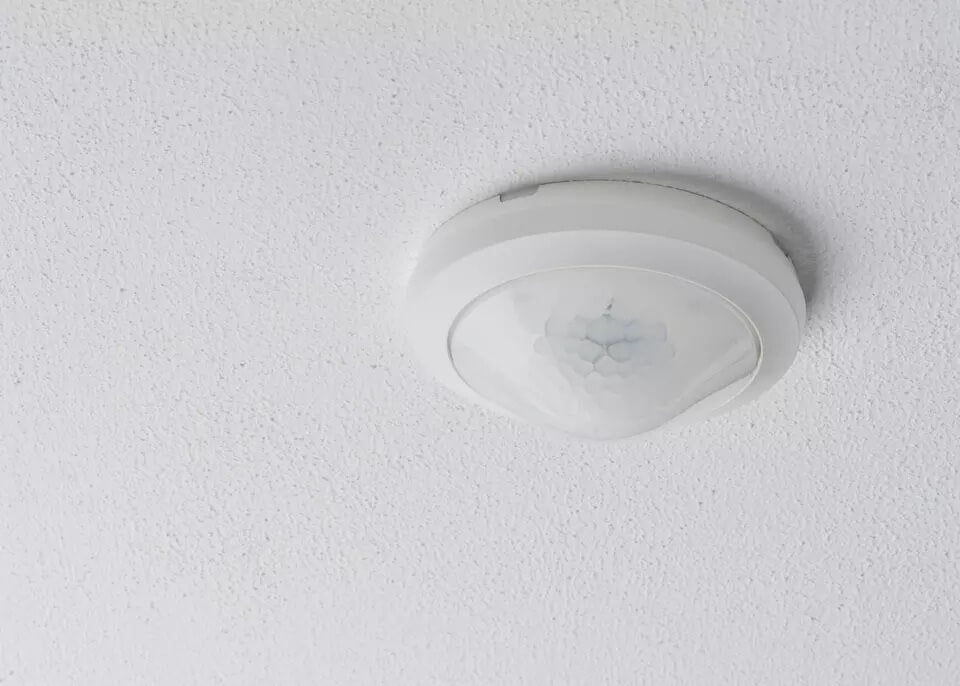 Theben the Ronda P360-100 M UP WH IP54 PIR Presence Detector for Flush Mounted Ceiling