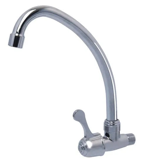 Showy Sink Tap Quarter Turn Single Lever Wall Mount 6053