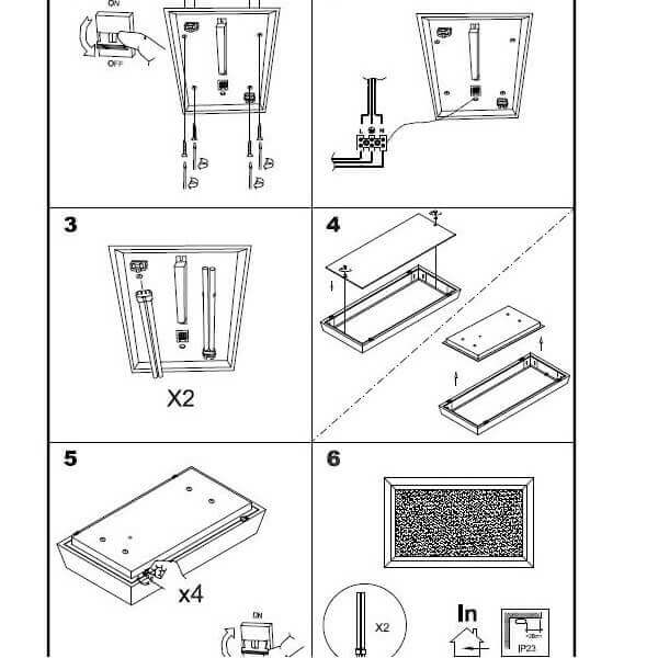 LEDS.C4 PRISMA 15-4691-S2-B4 flush ceiling light.-Home Decore-DELIGHT OptoElectronics Pte. Ltd