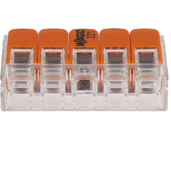 Wago Terminal Block, 32A, Spring Cage Terminals, 24 → 12 AWG, Cable Mount X80Pcs-Electrical Supplies-DELIGHT OptoElectronics Pte. Ltd