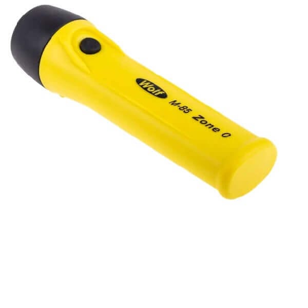 Wolf Torch Safety M-85 ATEX, IECEx Wolf LED Midi Torch Yellow 210 lm, 170 mm-Fixture-DELIGHT OptoElectronics Pte. Ltd