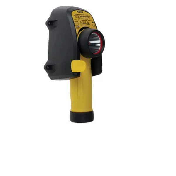Wolf Safety R-50H ATEX, IECEx LED Torch Yellow - Rechargeable 80 lm, 195 mm-Fixture-DELIGHT OptoElectronics Pte. Ltd