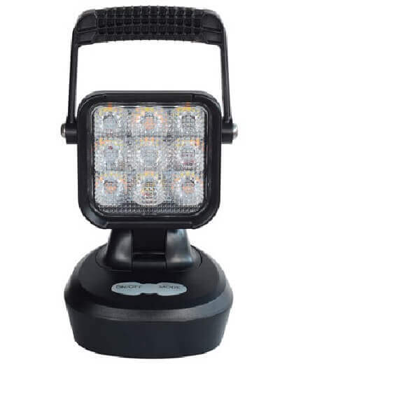 ST Rechargeable 9 LED Super Bright Work Light Magnetic Base