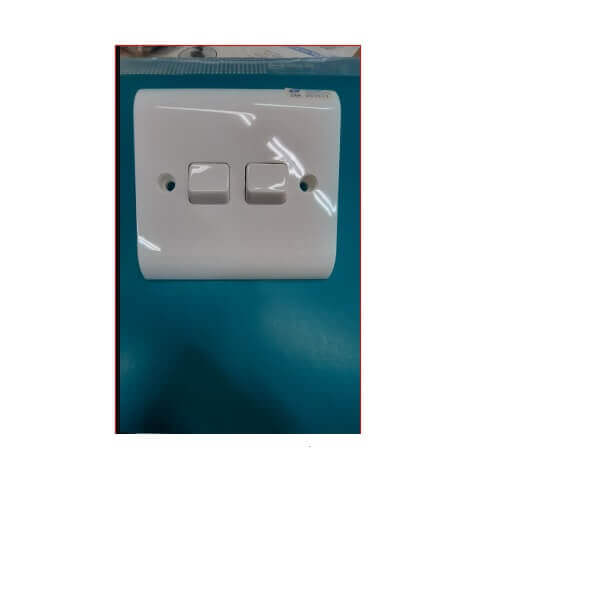 LEGRAND 613202 Milac 10A 2G 1W SWITCH (WHITE)-Electrical Supplies-DELIGHT OptoElectronics Pte. Ltd