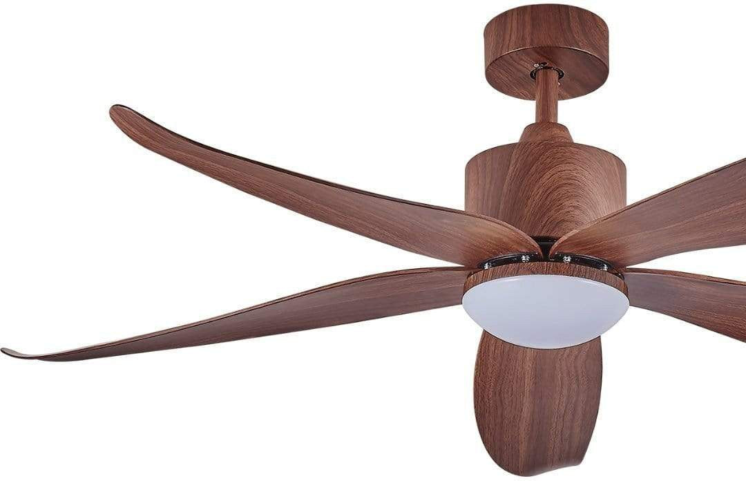 CRESTAR Home Decore 55" / Walnut Grain / No Installation Package Crestar ValueAir 3Blade - 5Blade DC Fan + LED Light + Remote Controller