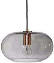 FRANDSEN Home Decore Frandsen Kobe Glass pendant light – smoked/copper