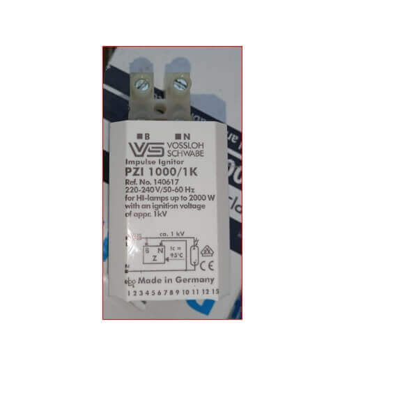 Vossloh Schwabe PZI 1000/1K Impulse Igniter For HS Lamps 50-1000W-Electrical Supplies-DELIGHT OptoElectronics Pte. Ltd