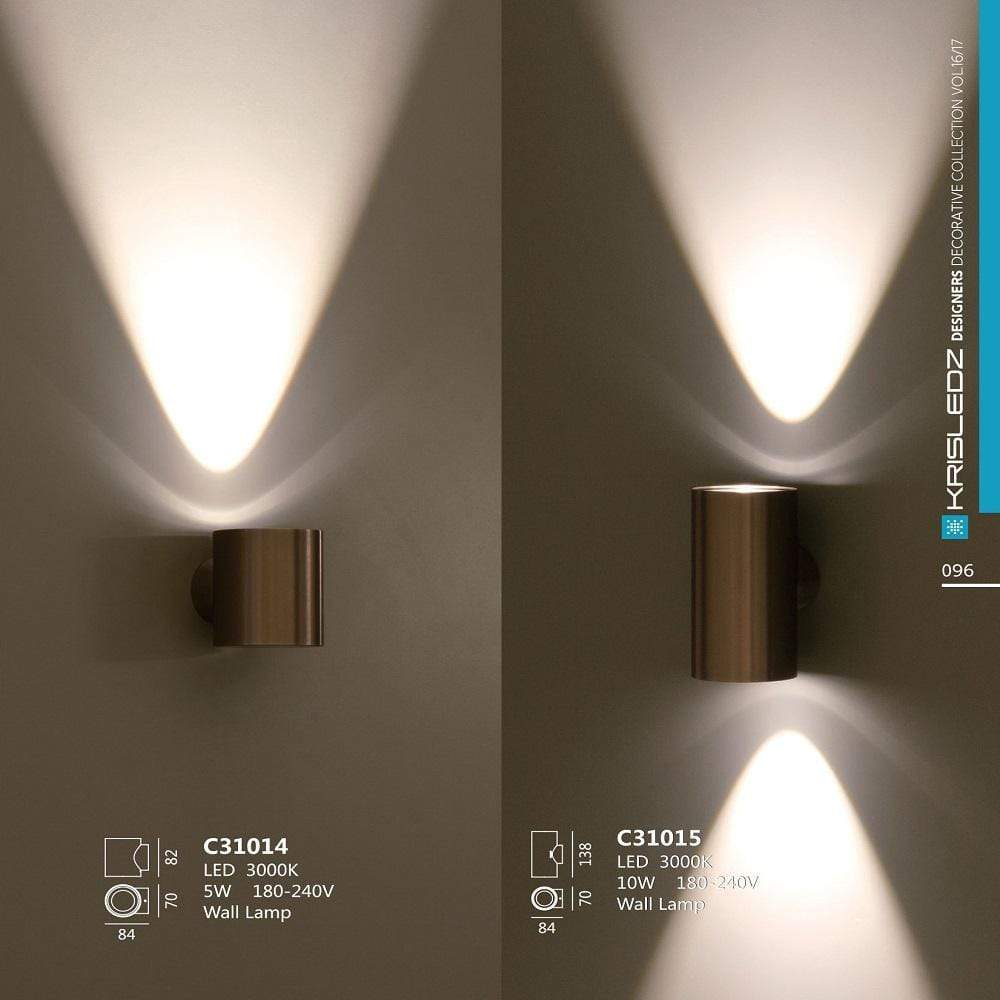 K1 Home Decore 5W / 3000K / FY38 Brown Krisledz Modern Wall Lamp