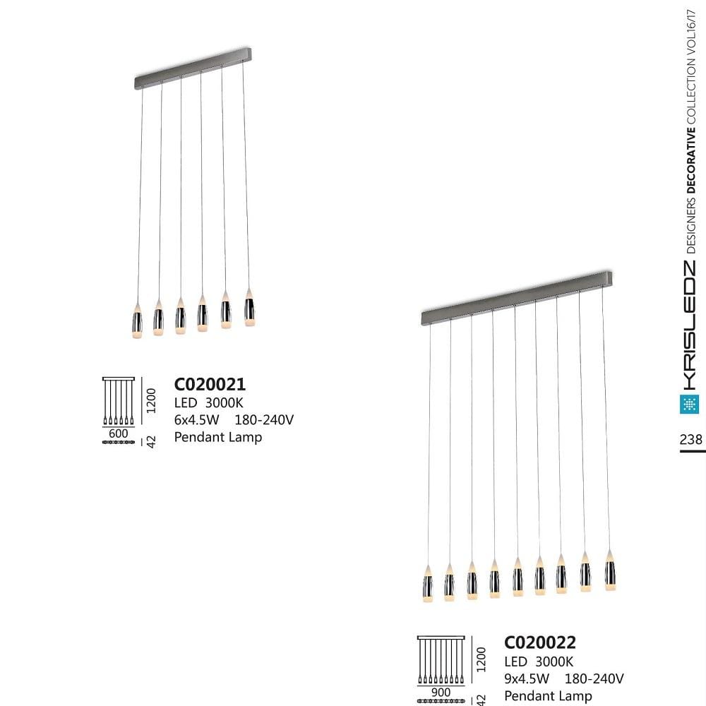 K1 Home Decore KRISLEDZ C020021 Multi Light Pendant Light