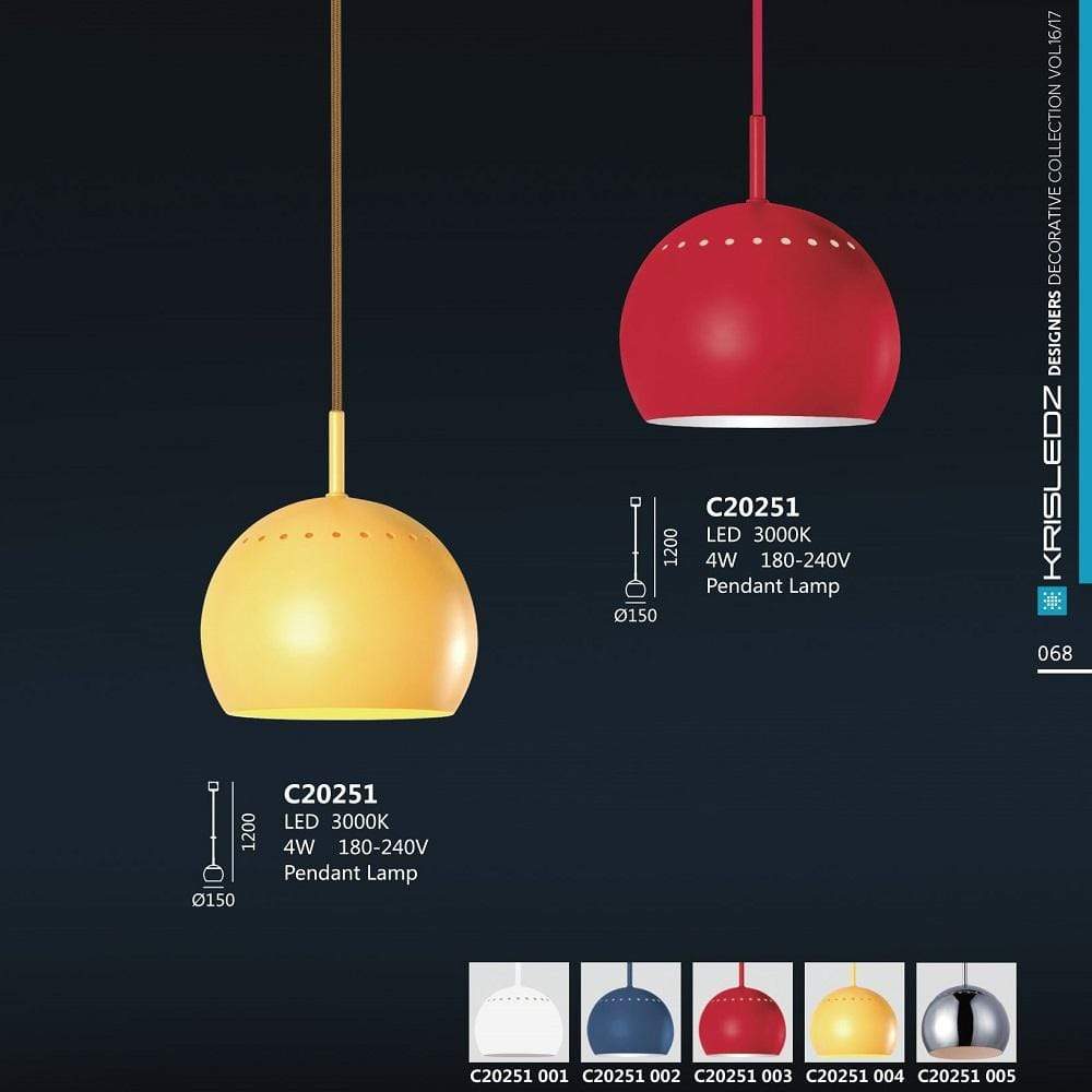 K1 Home Decore KRISLEDZ C20251 005 Pendant Light