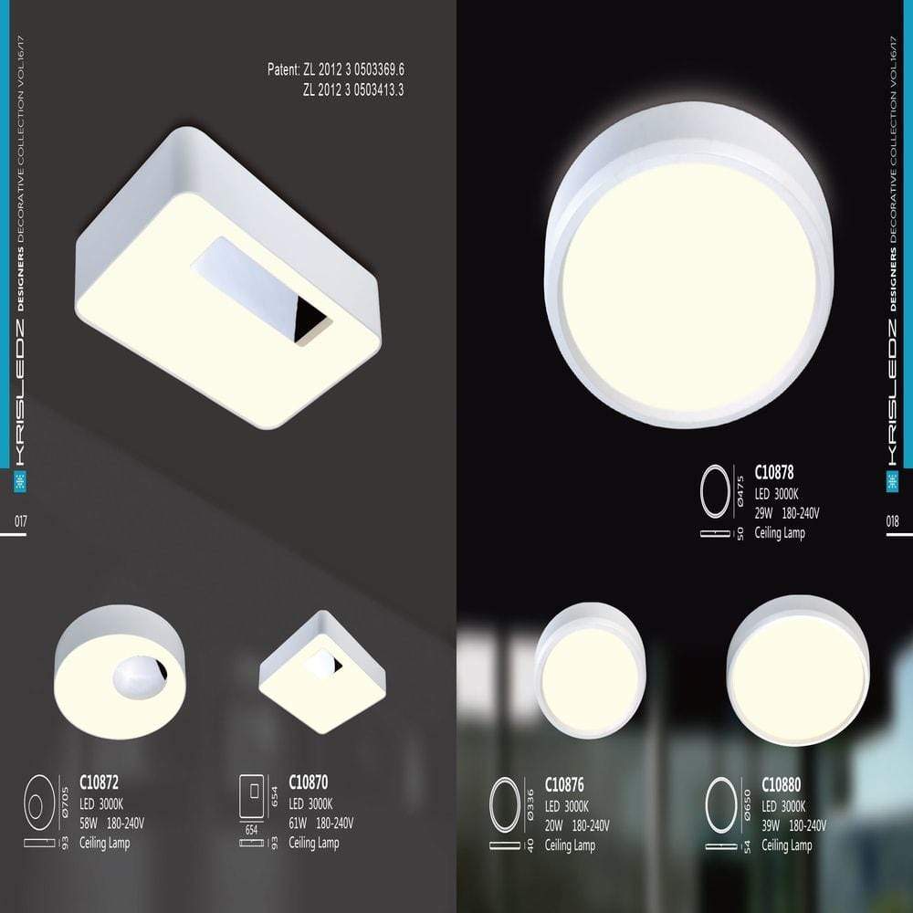 K1 Home Decore Krisledz Mirror Ceiling Light