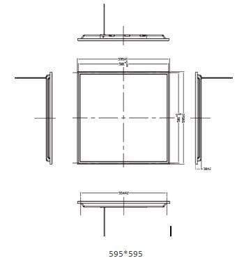 L7 Fixture OPPLE LED Utility Backlit Panel Light