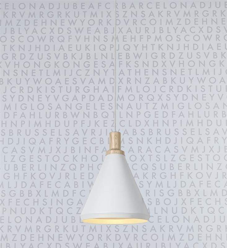 Markslojd Home Decore WHITE MARSLOJD 106309 LEONARDO WHITE HANGING PENDANT LIGHT