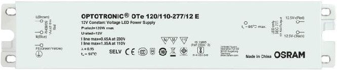 Osram Optronic OTe 120/110…277/12 E Constant Voltage Led Power Supply x10PCS - DELIGHT OptoElectronics Pte. Ltd