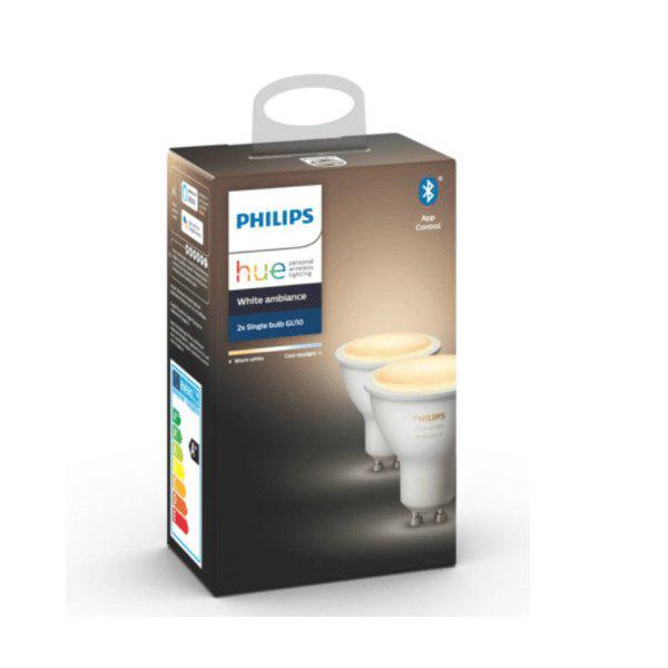 Philips Hue White Ambiance Bulb GU10, LED Spot Light Bulbs - DELIGHT OptoElectronics Pte. Ltd