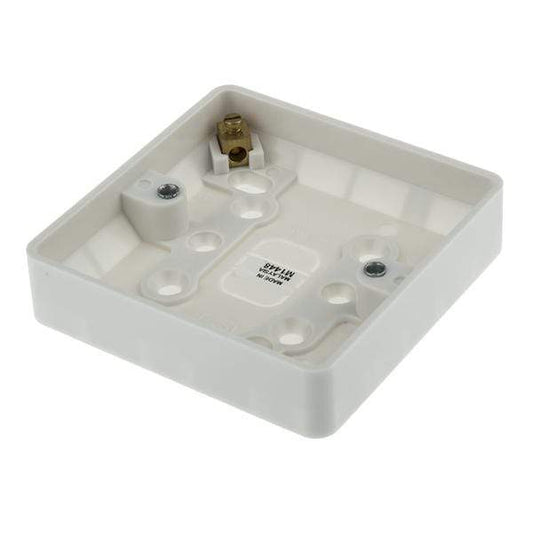R1 Electrical Supplies MK Electric Logic Plus White Gloss Back Box IP20