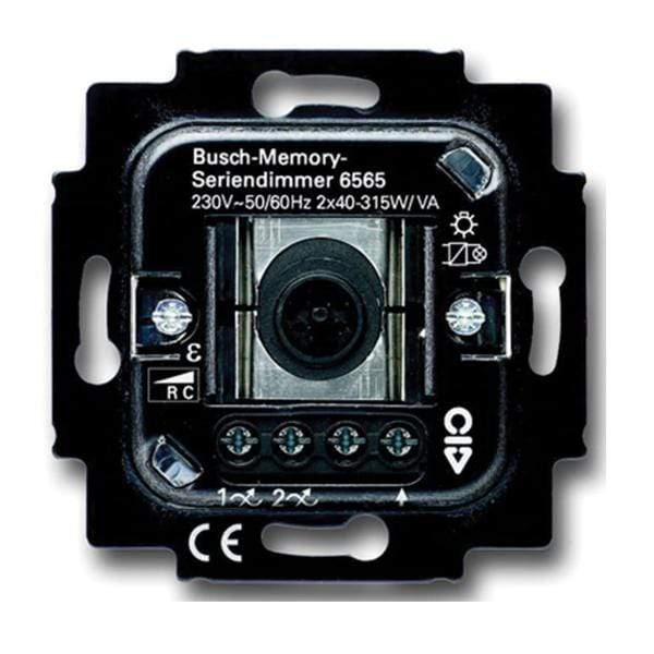 R1 Electricals Busch Jaeger Memory Series 315W 1 Way 2 Gang Rotary Dimmer Insert