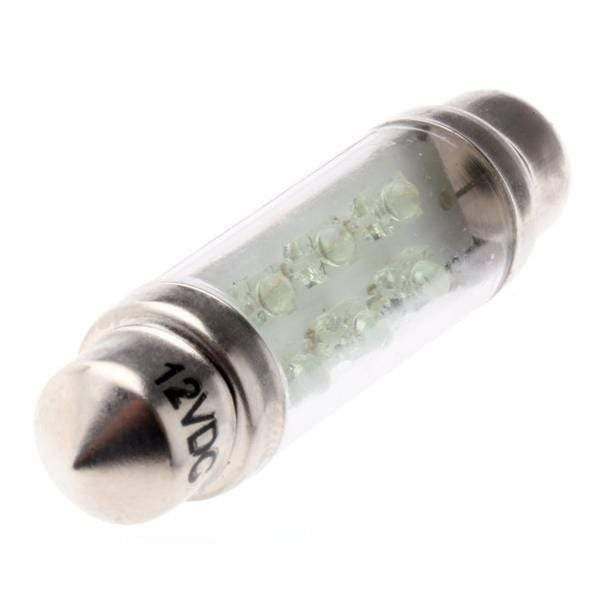 R1 LED Bulb Green / 9 Lu / 12V dc, 20mA JKL Components 43mm LED Car Bulb
